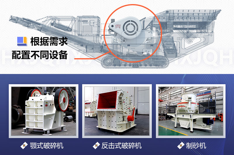 履帶移動山地碎石機機型多變